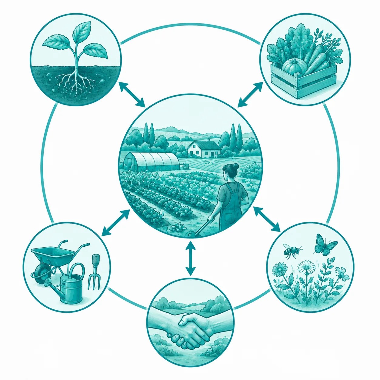 Agricultural landscape connected with practical farming experience.